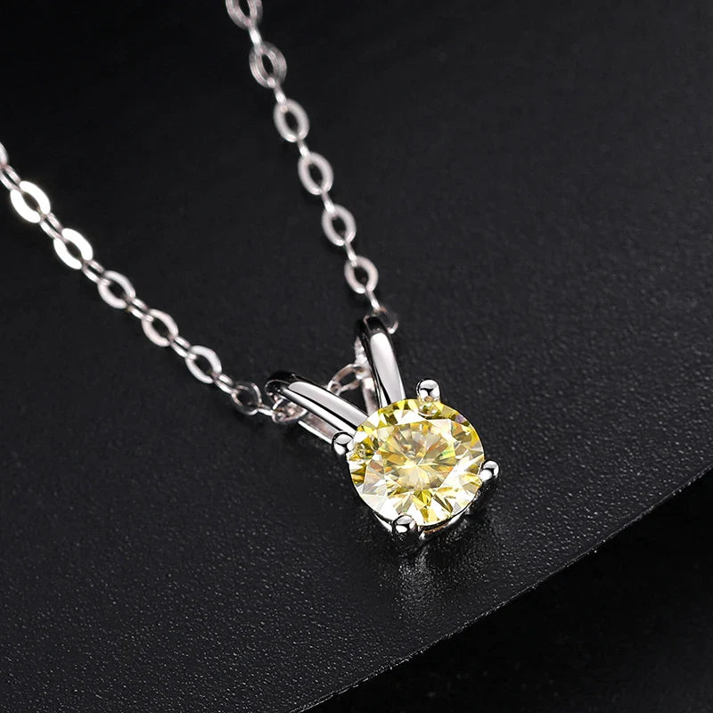 Colourful Moissanite Necklace