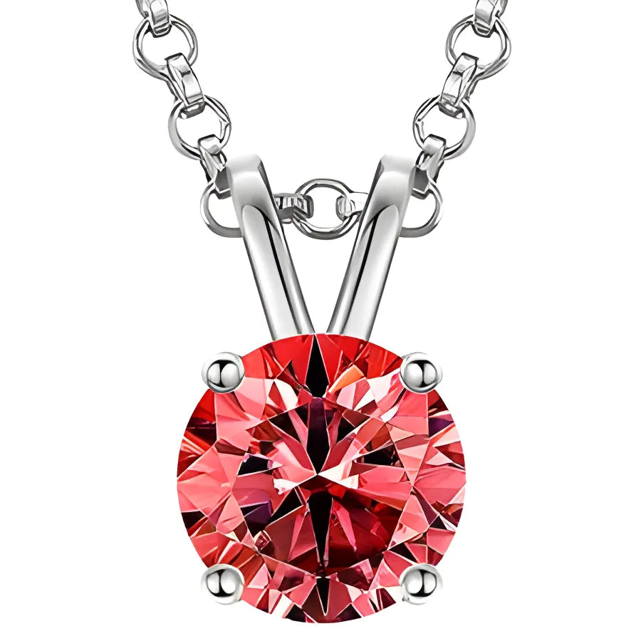 Colourful Moissanite Necklace