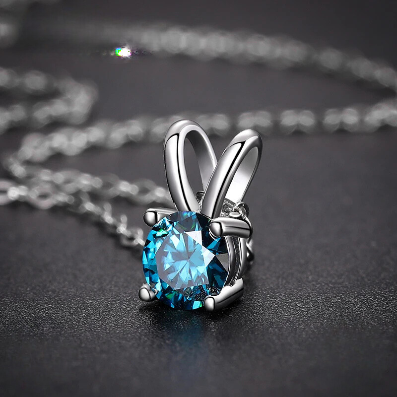 Colourful Moissanite Necklace