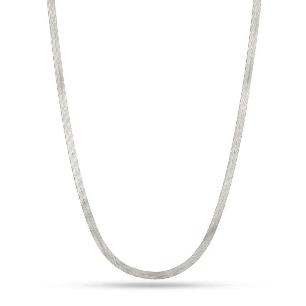 Elegant Snake Necklace - 3mm Silver / 16’’