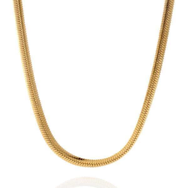 Elegant Snake Necklace - 4mm Gold / 16’’