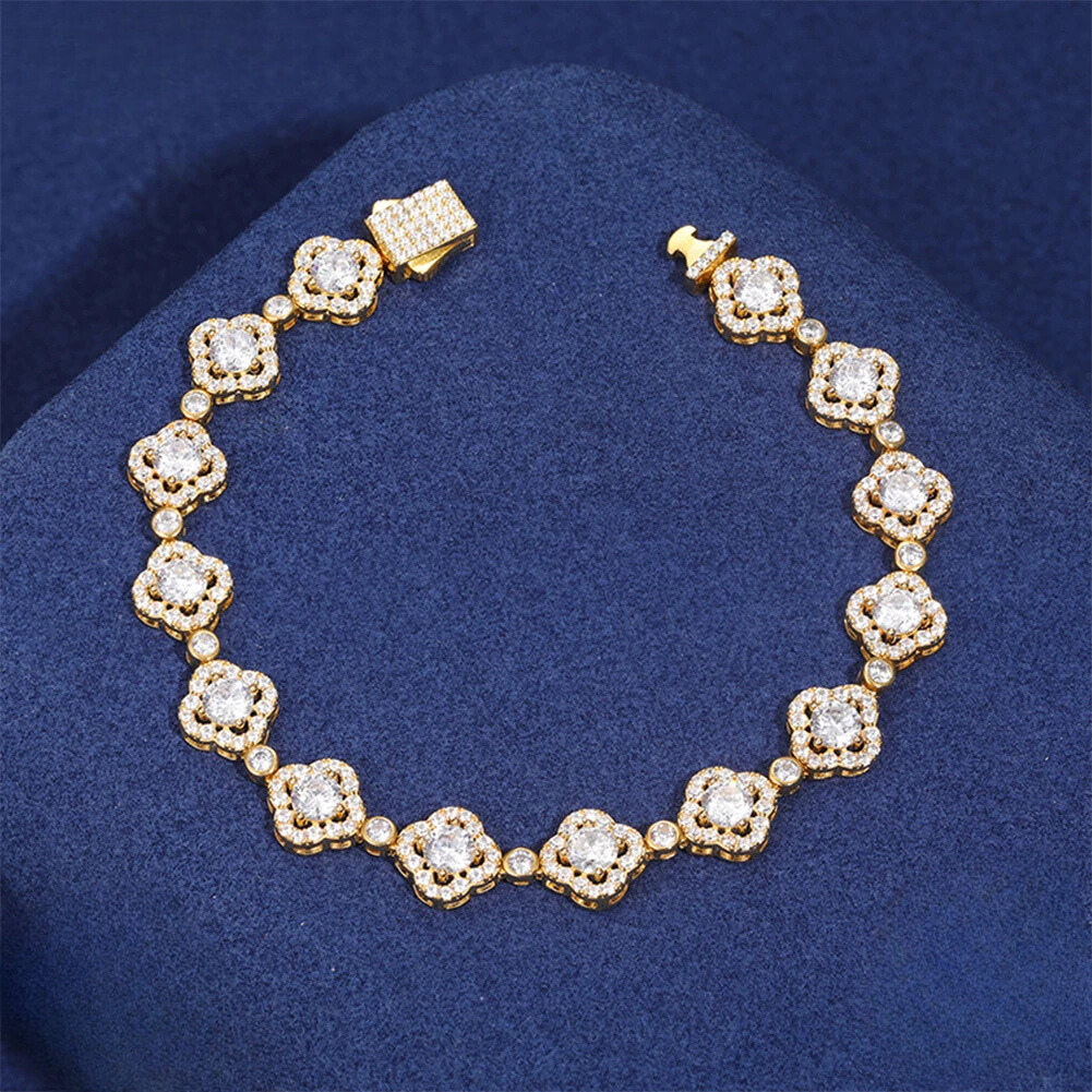 Floral Moissanite Elegance Bracelet