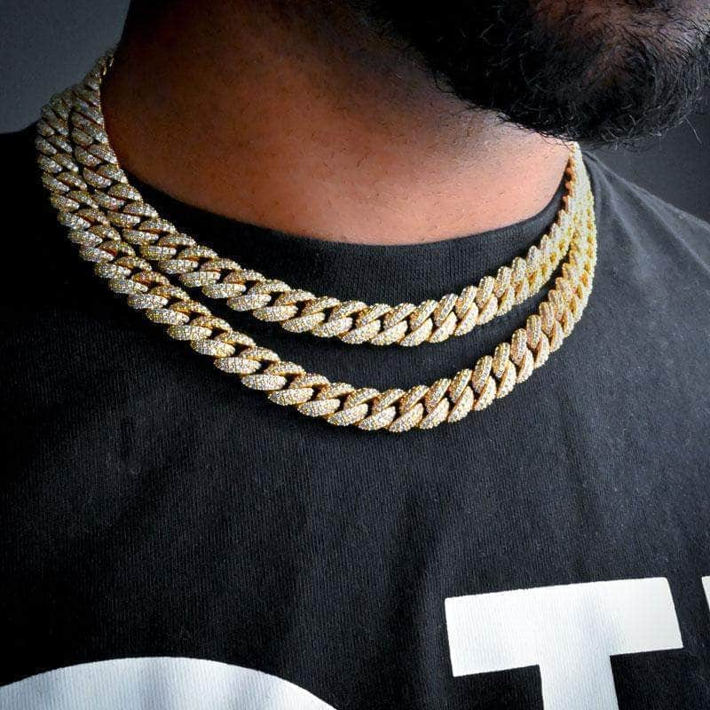 10mm Miami Cuban Link Chain - Gold