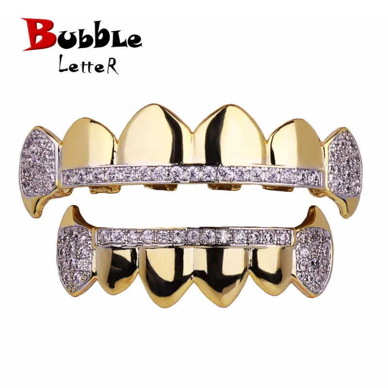 Iced Copper Grillz Teeth Set