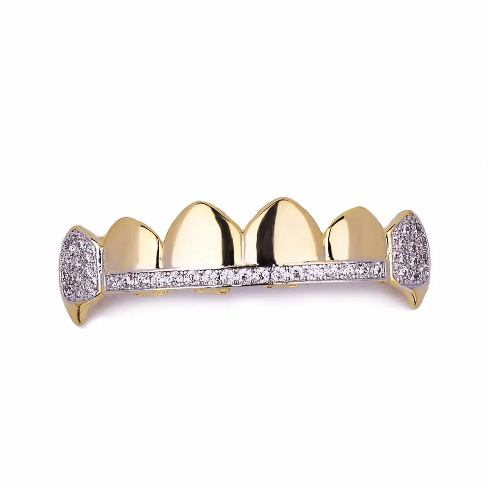 Iced Copper Grillz Teeth Set