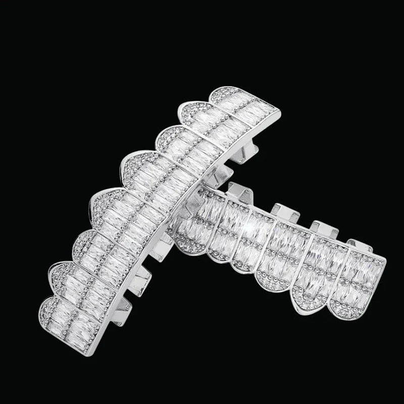 Iced Out Baguette Copper Grillz