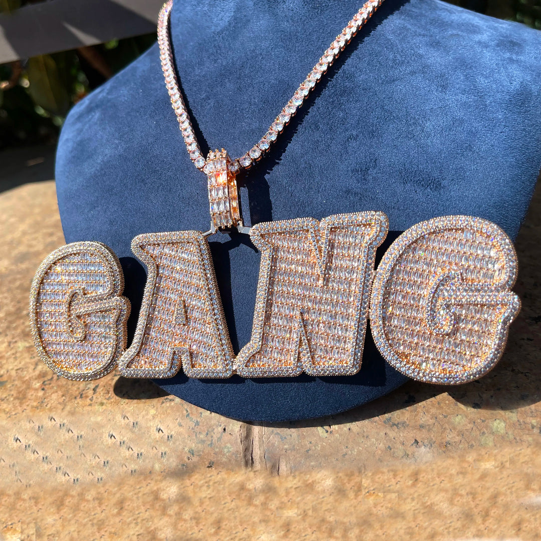 Iced Out Custom Name Pendant