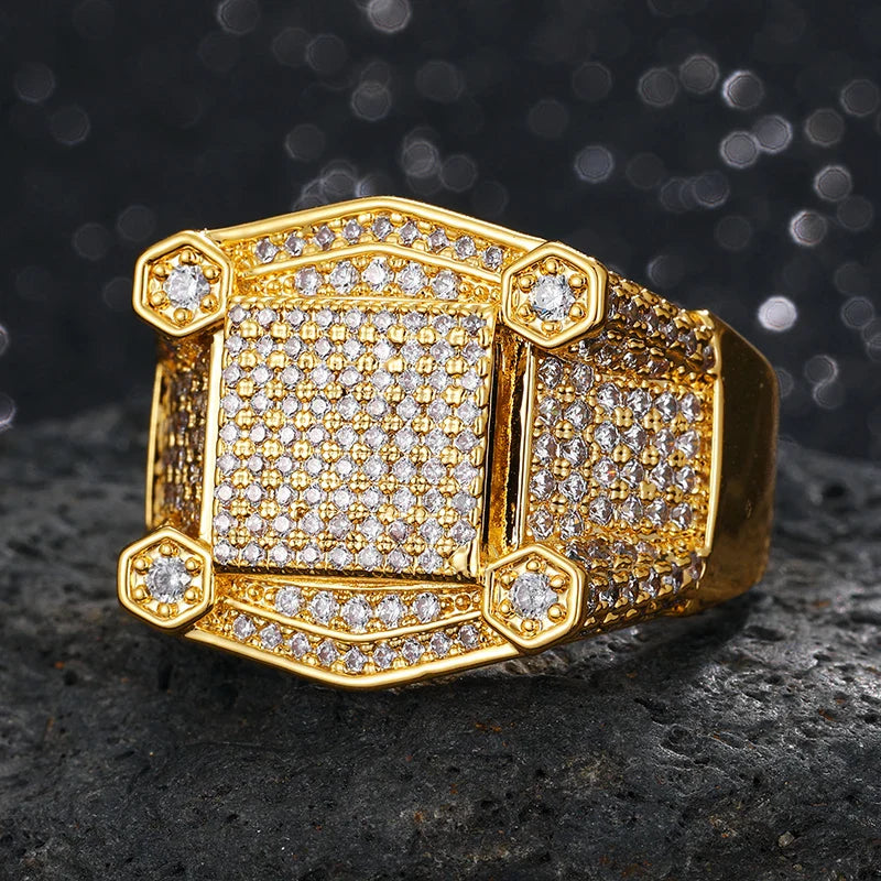 Iced Out Micro Pave Engagement Ring