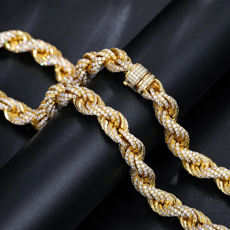 Iced Out Rope Chain