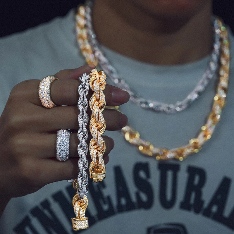 Iced Out Rope Chain