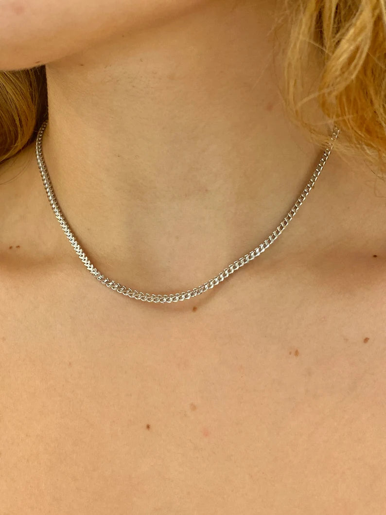 3mm Franco Chain - Silver