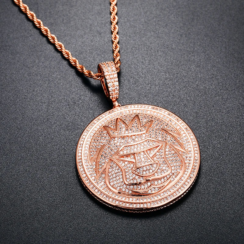 Lion King Micro Pave Pendant Necklace