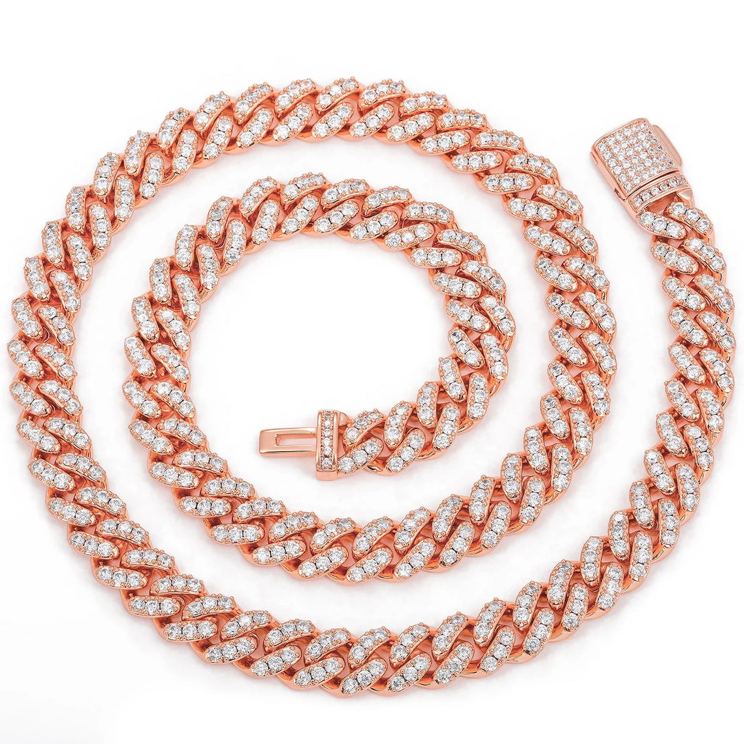 Miami Cuban Link Chain - 16’’ / 6mm / Rose Gold