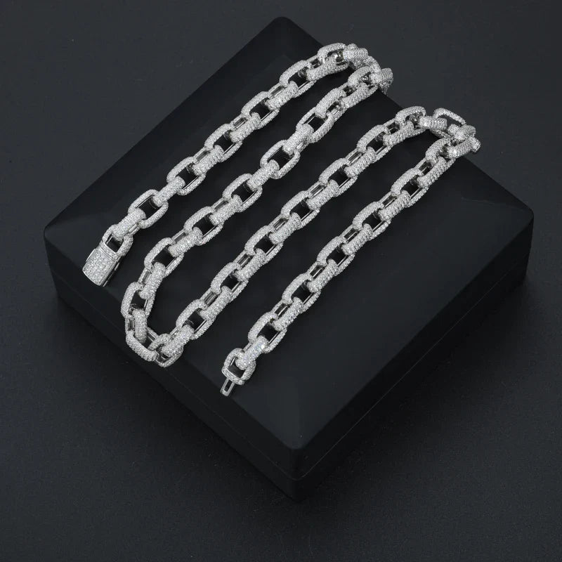 Moissanite Chain Link