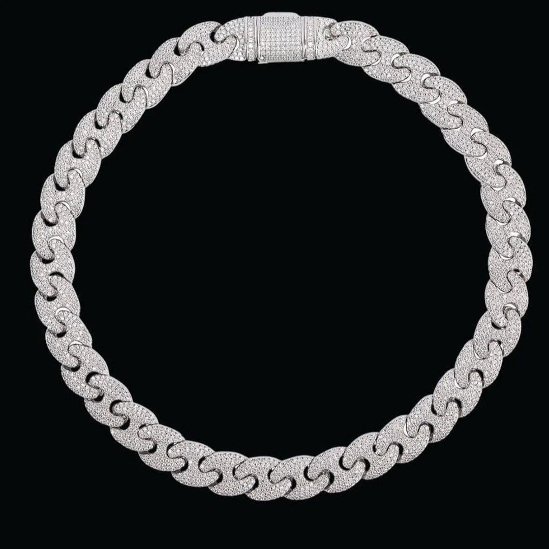 Rounded Cuban Link Chain - Silver / 16’’